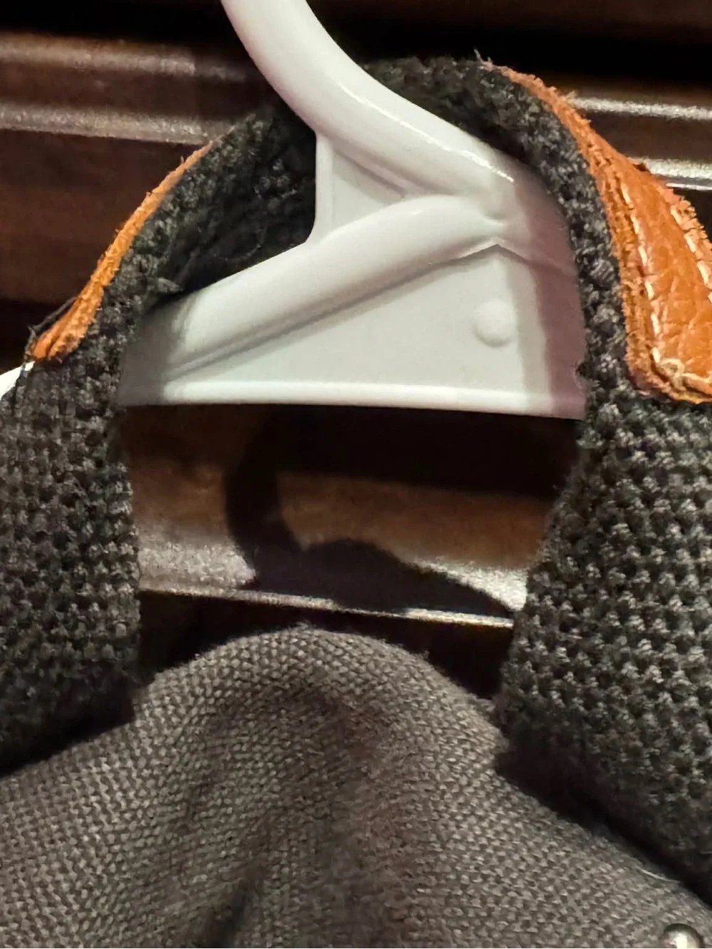 PINK VICTORIA SECRET Canvas Backpack in Dark Gray missing magnetic closure